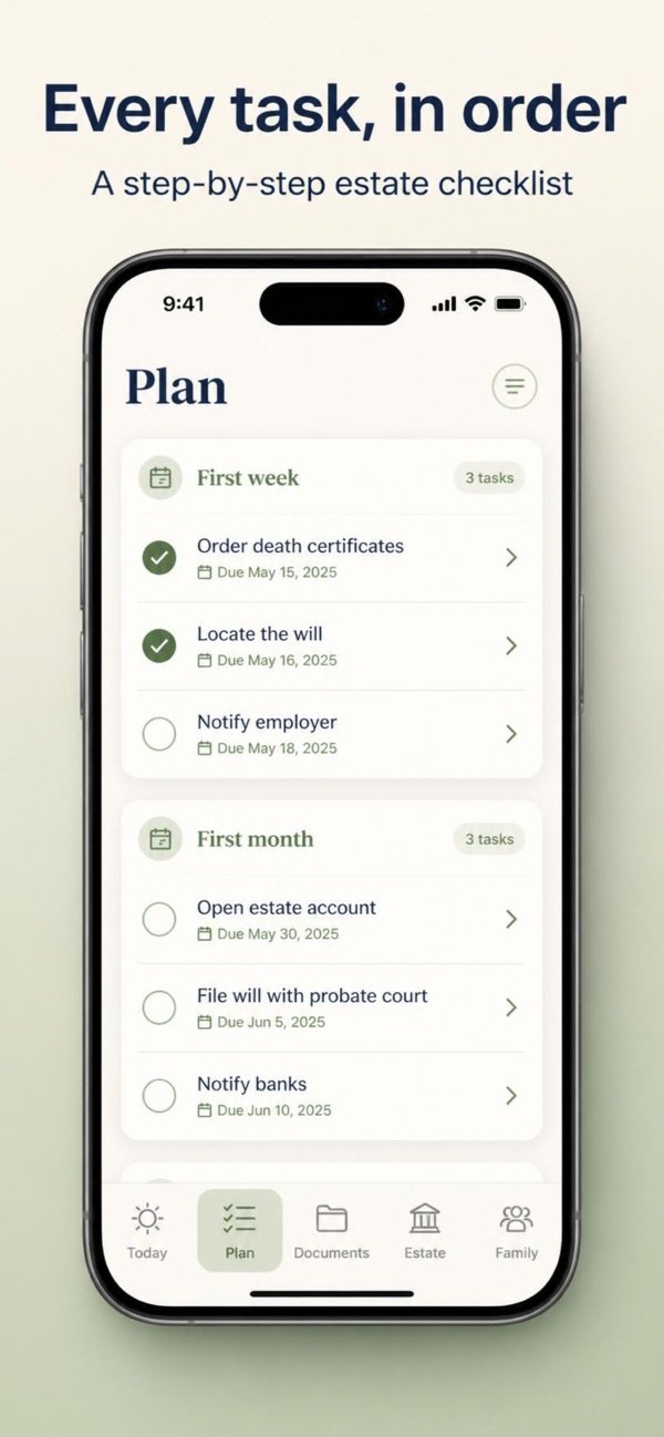 AfterCare Executor Organizer screenshot 3