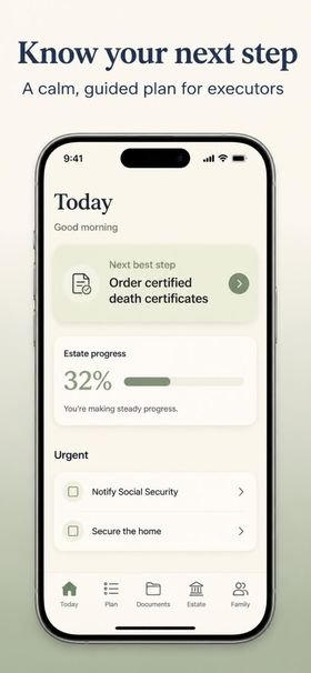AfterCare Executor Organizer screenshot