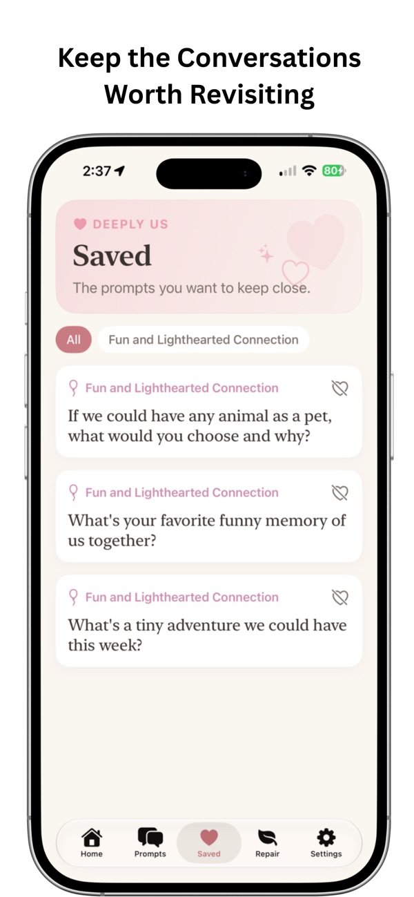 Deeply Us-Couples Conversation screenshot 2