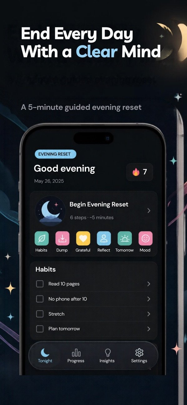 Evening Reset-Record Journal screenshot 1