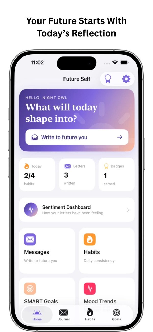 Future Self: Journal & Growth screenshot 1