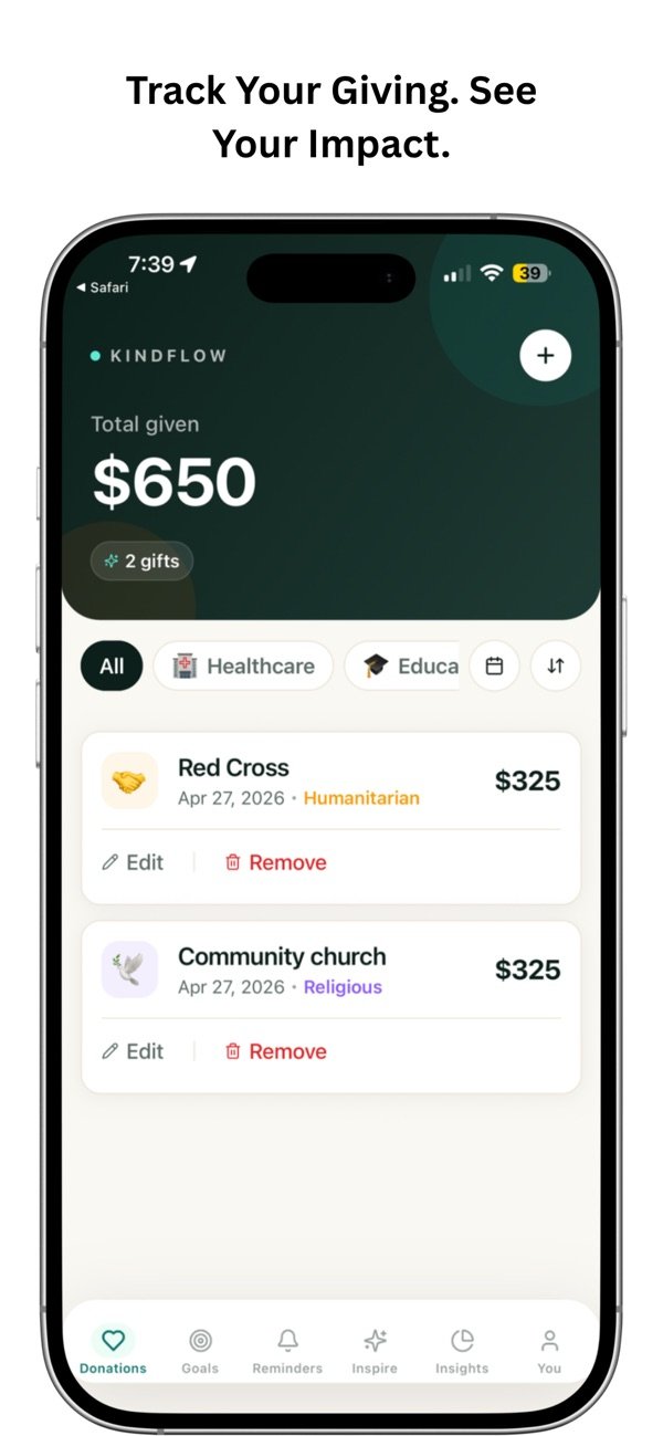 Generosity Tracker screenshot 5