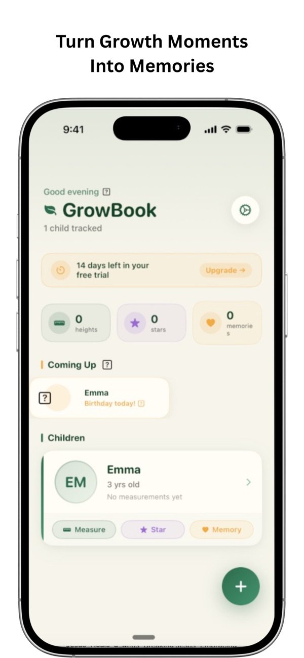 GrowBook: Child Growth Tracker screenshot 1