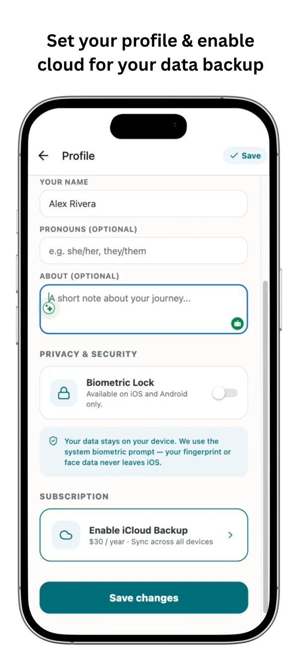 HealthJourney Diary screenshot 1