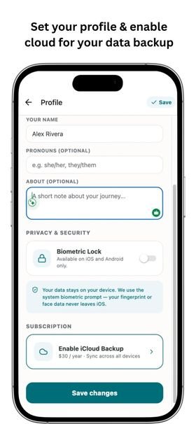 HealthJourney Diary screenshot