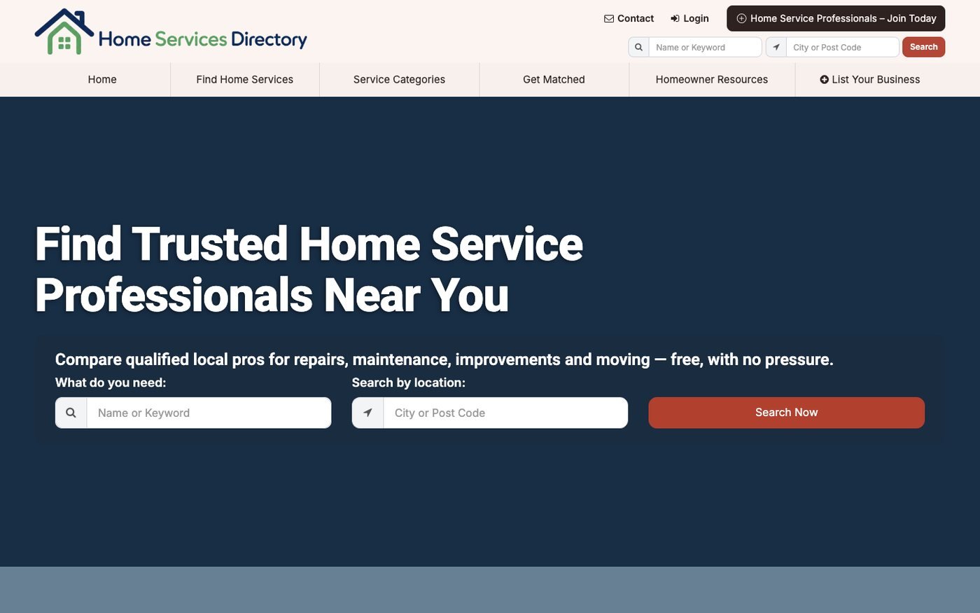 Home Services Directory screenshot