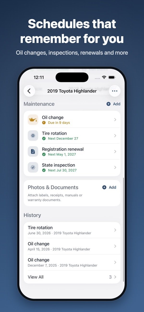 KeepWise: Home Maintenance Log screenshot 3