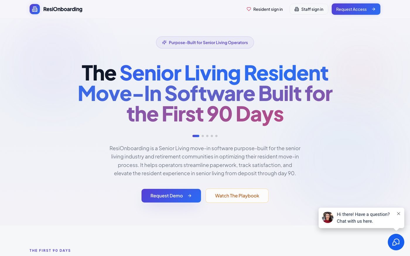 ResiOnboarding screenshot