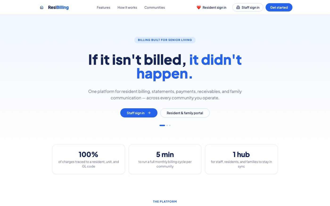ResiBilling screenshot