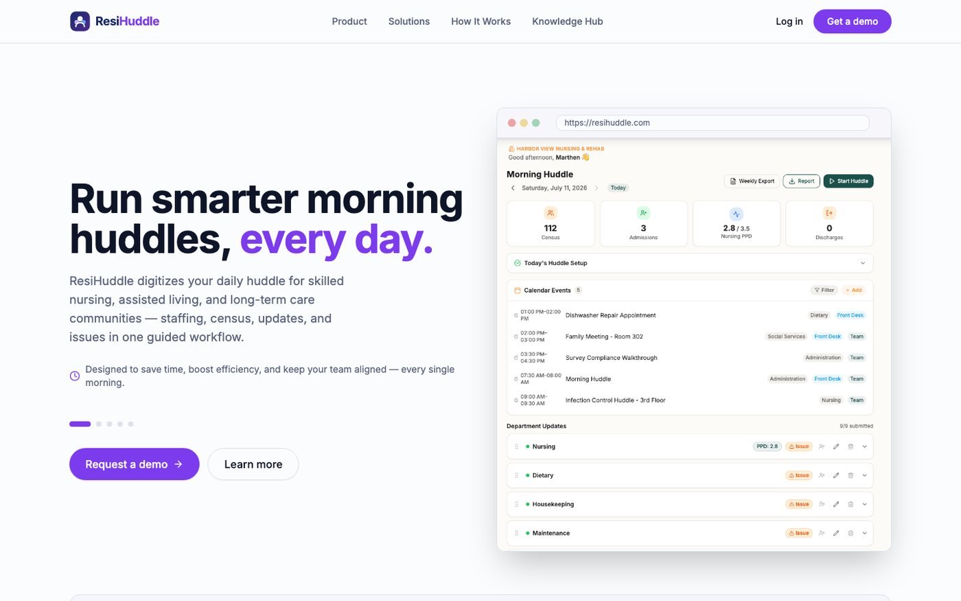 ResiHuddle screenshot