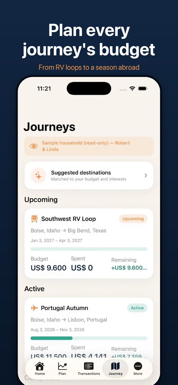 RoamRetire Travel Planner screenshot 3