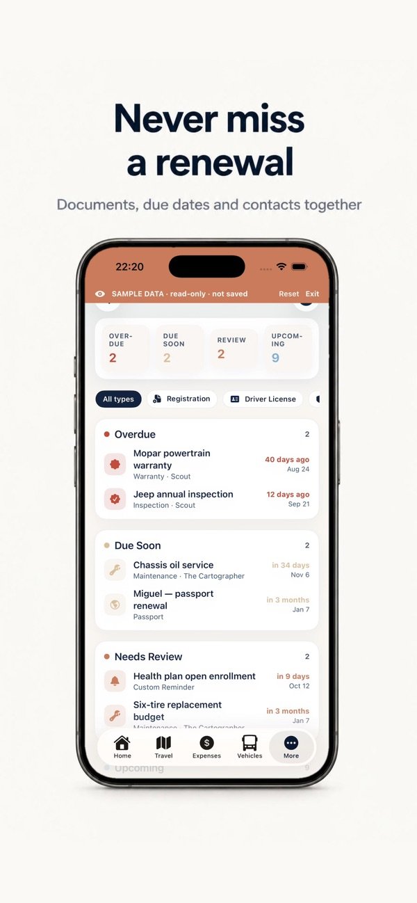 RV RoamReady Organizer screenshot 2