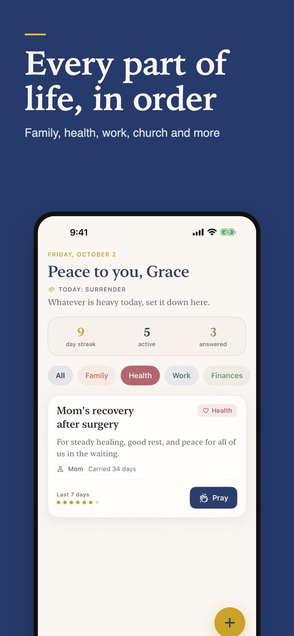 Selah Prayer Tracker screenshot 2