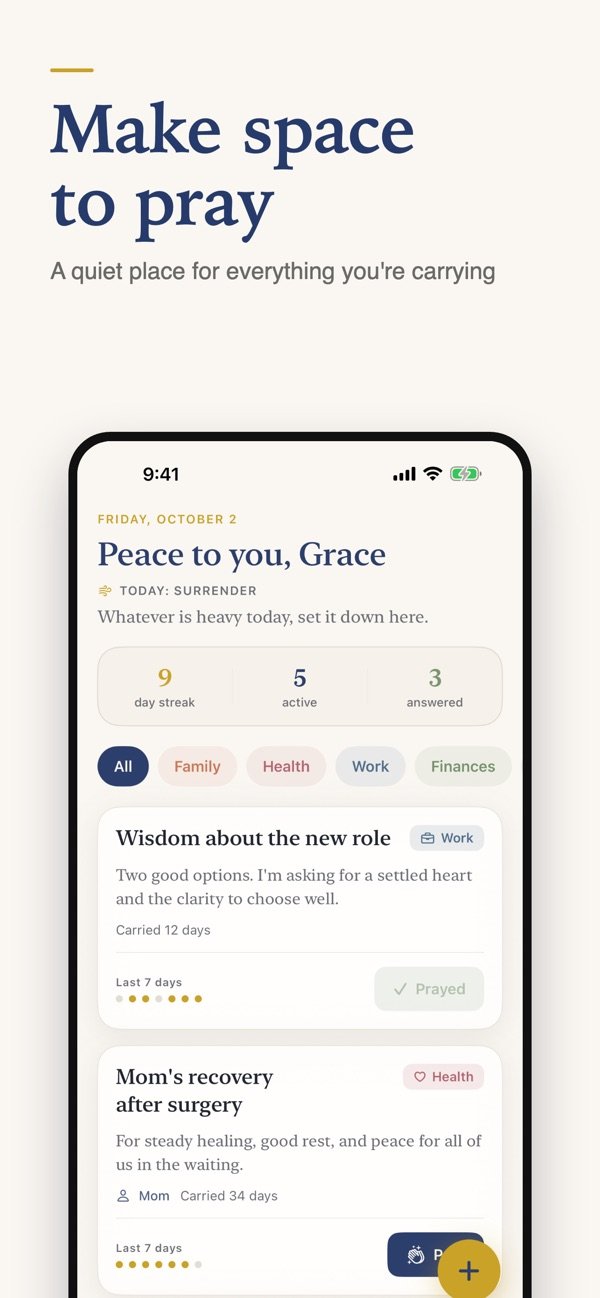 Selah Prayer Tracker screenshot 3