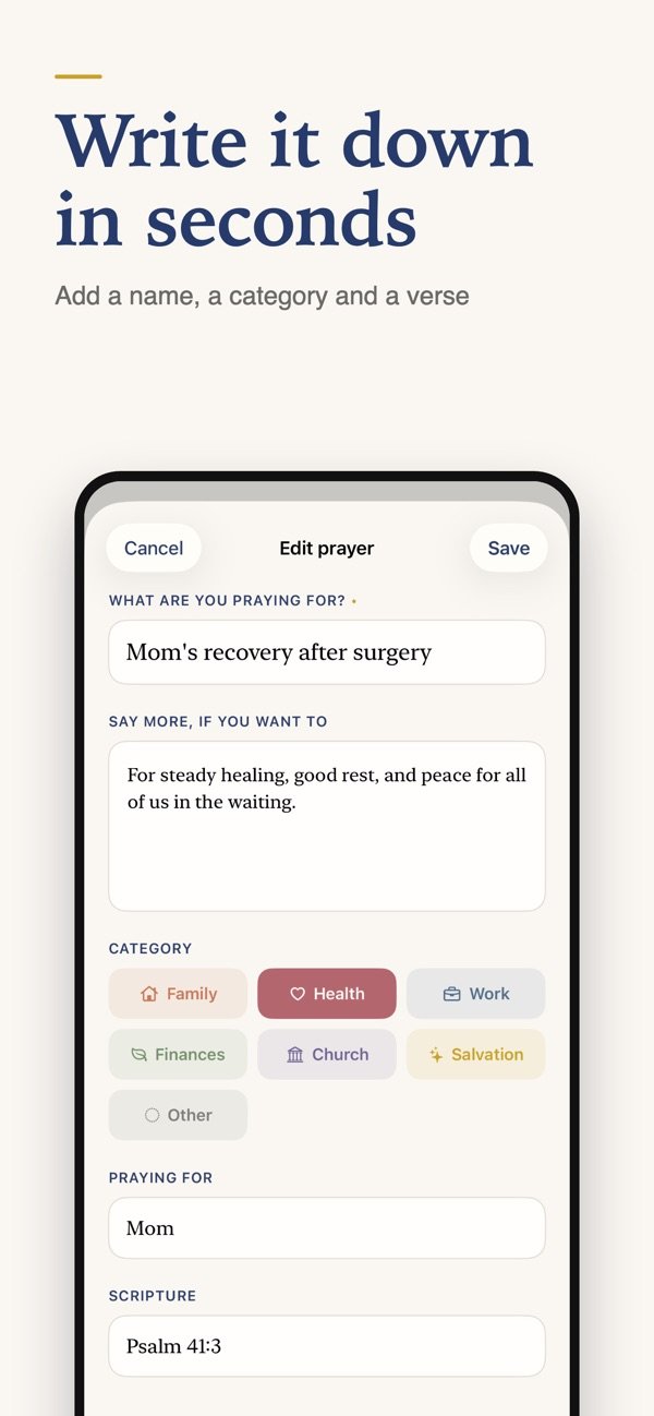 Selah Prayer Tracker screenshot 5
