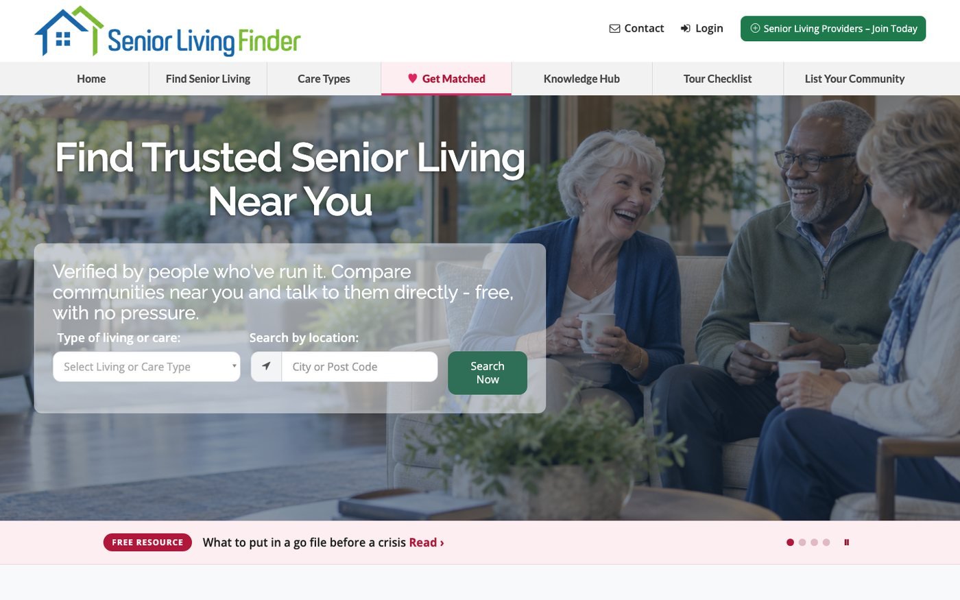 Senior Living Finder screenshot