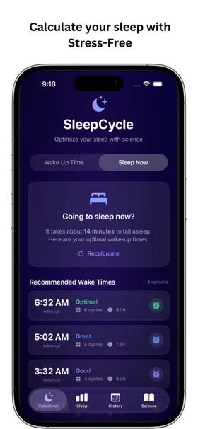 SleepCycle: Sleep Calculator screenshot