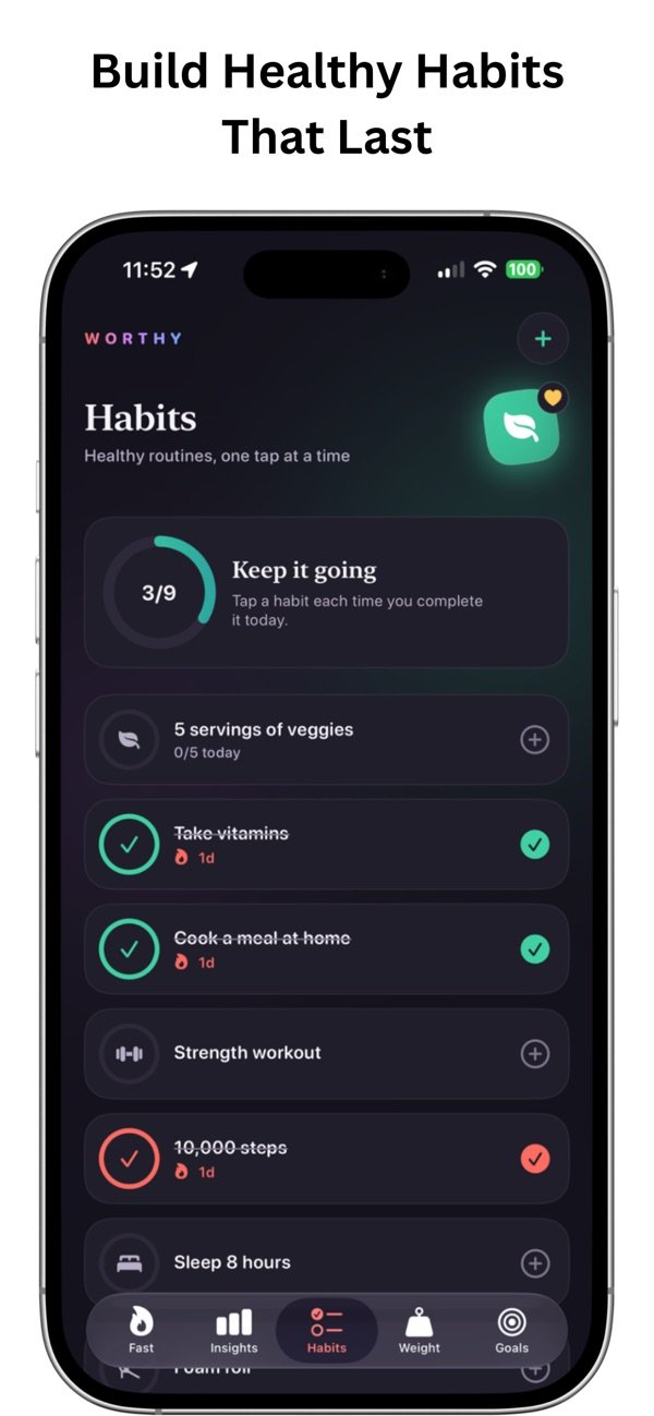 Worthy: Intermittent Fasting screenshot 3